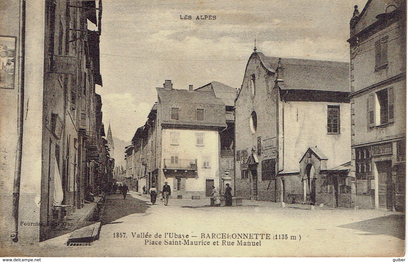 04 Barcelonnette  Place Saint Maurice Et Rue Manuel - Barcelonnette