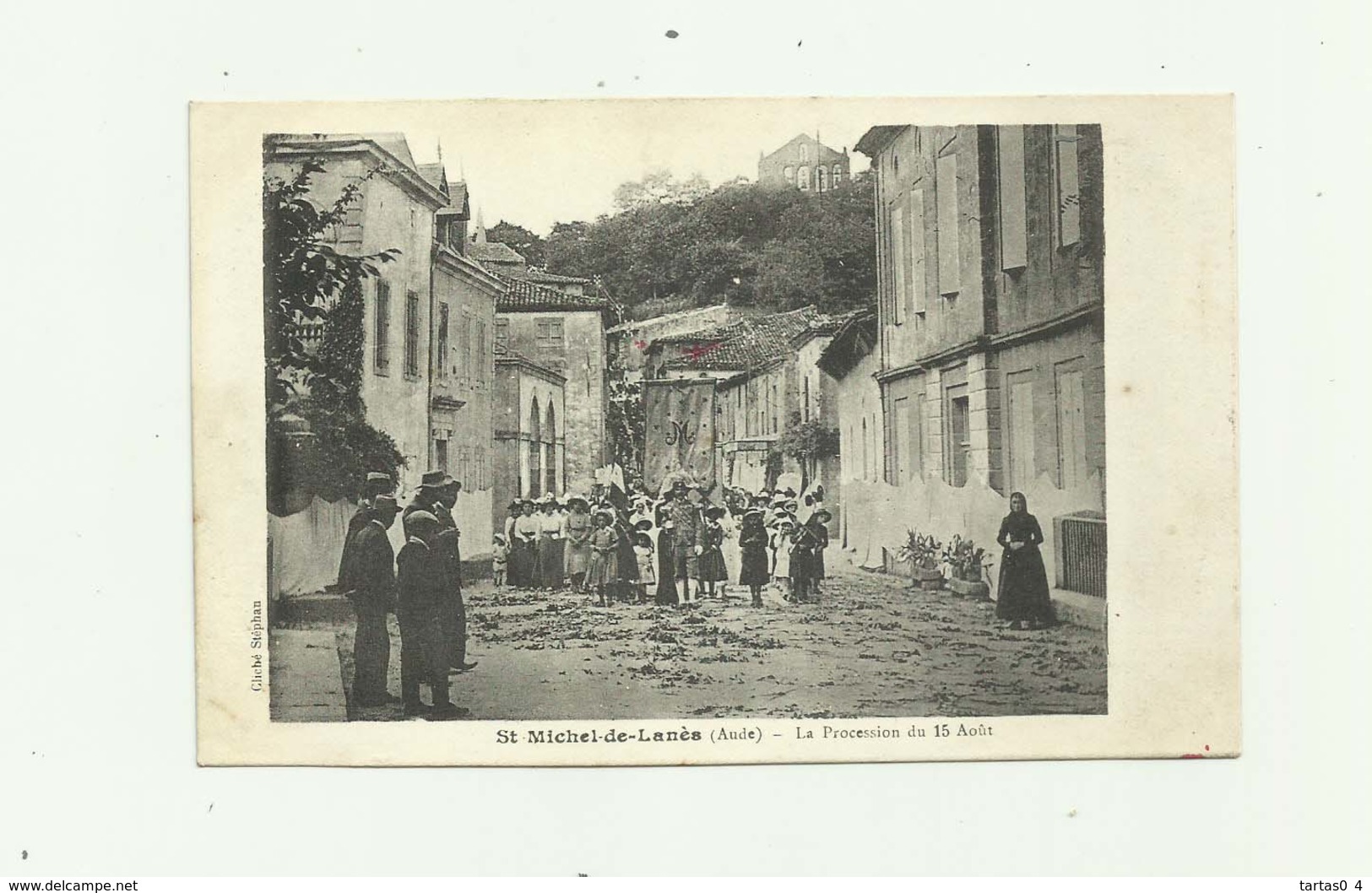 11 - SAINT MICHEL DE LANES - La Procession Du 15 Aout Animé Bon état - Autres & Non Classés