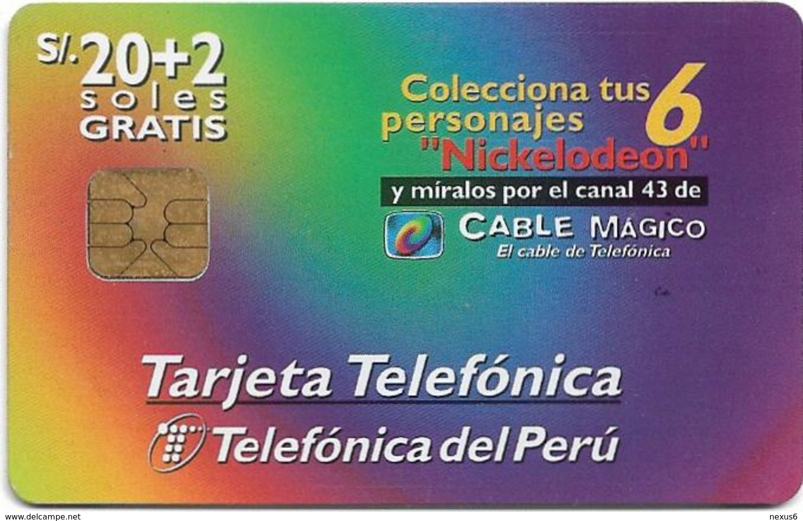 Peru - Telefónica - Nickelodeon, Cable Mágico, Clarissa, 20+2 S., 09.1997, Used - Perú