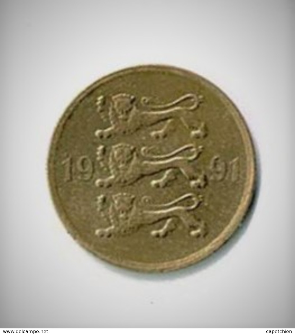 ESTONIE / 5 SENTI / 1991 - Estonia