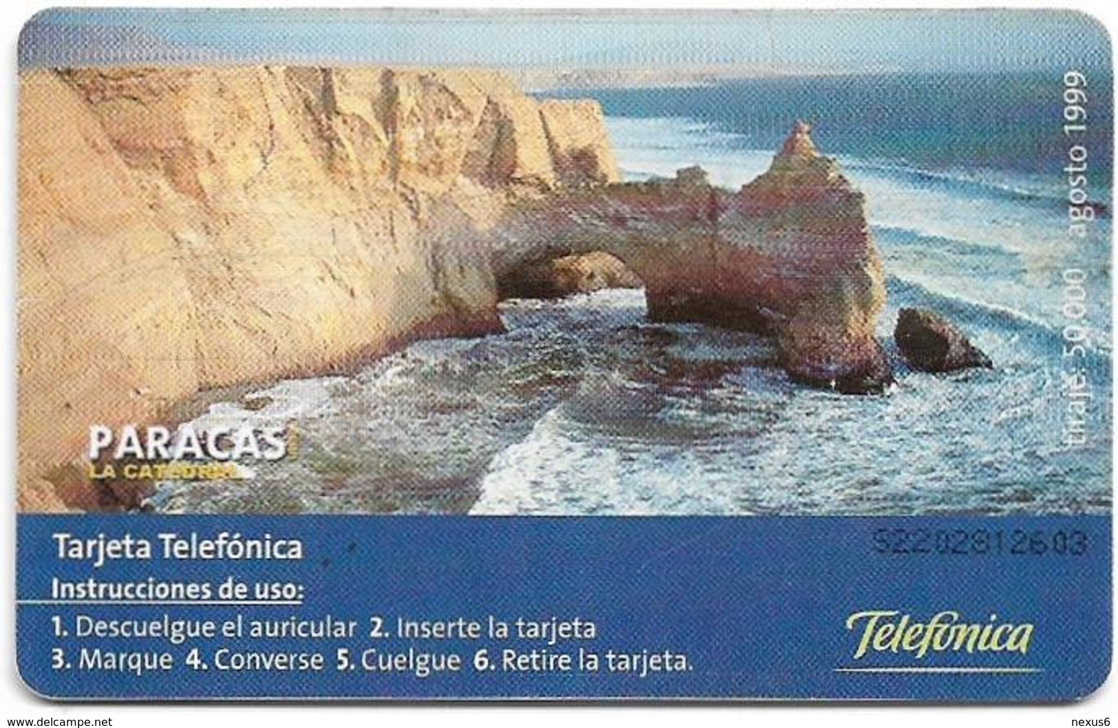 Peru - Telefónica - Paracas - Pareja De Zarcillos, (Matt), Gem1A Symm. Black, 20+2Sol, 08.1999, 50.000ex, Used - Perù