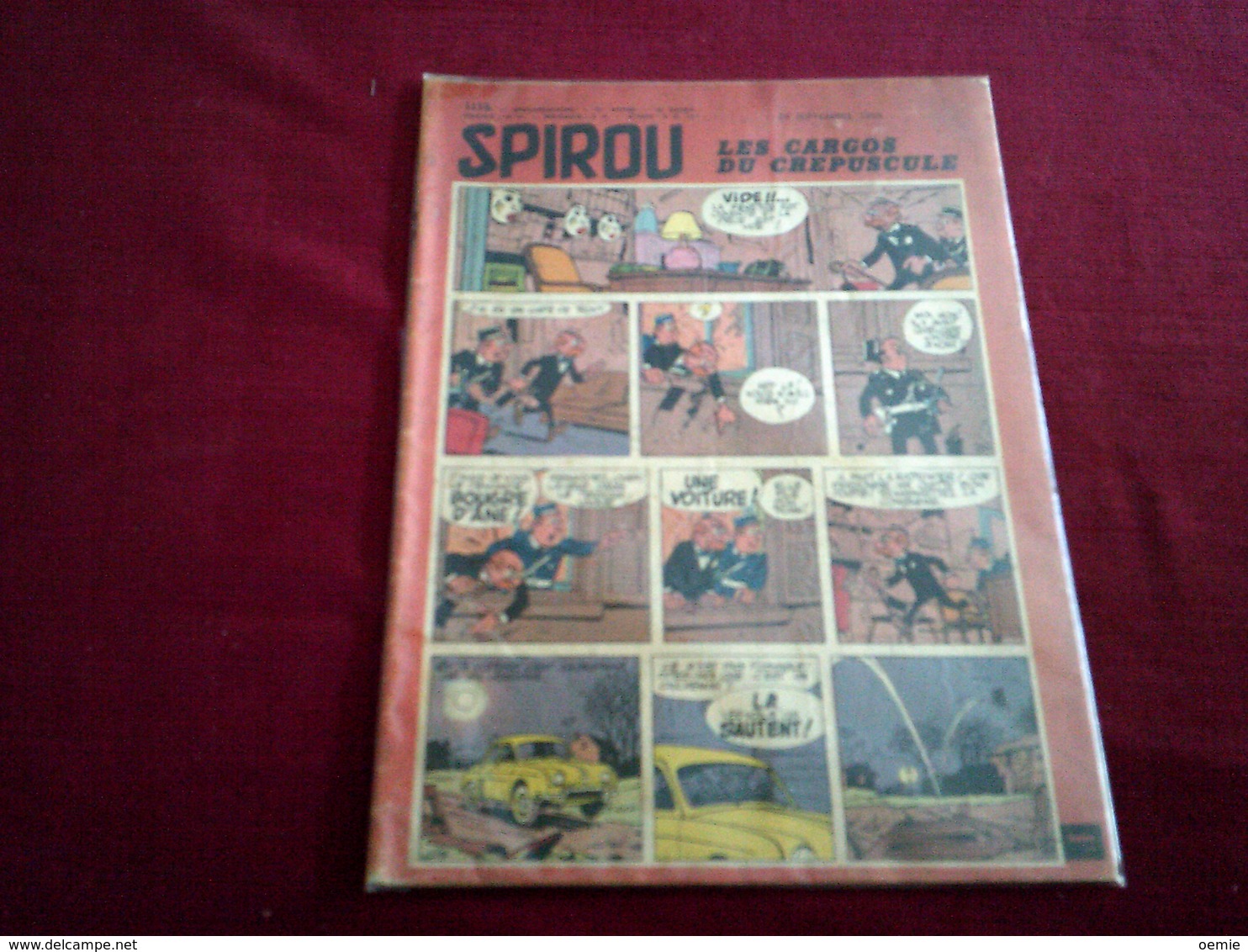 SPIROU  N° 1119  LES CARGOS  DU CREPUSCULE   LE 24 SEPTEMBRE 1959 - Spirou Et Fantasio