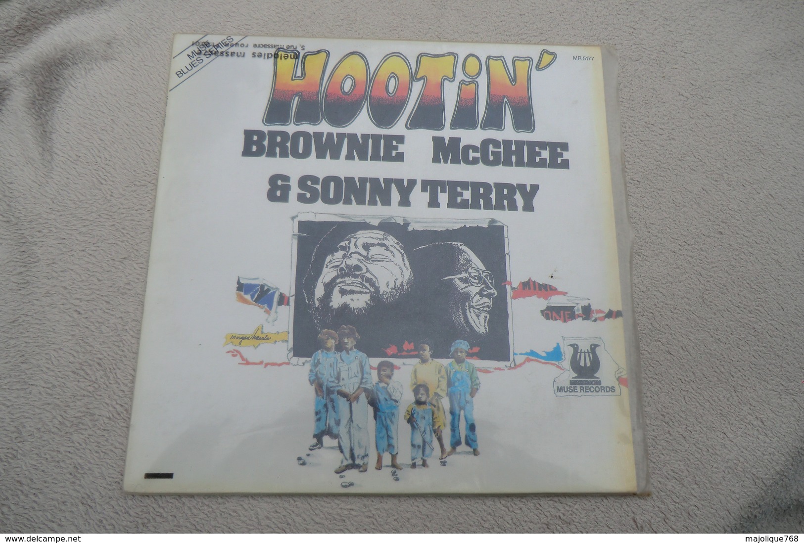 Brownie McGhee & Sonny Terry - Hootin' - Muse Records -  Muse Blues Séries MR 5177 - 1981 - - Blues