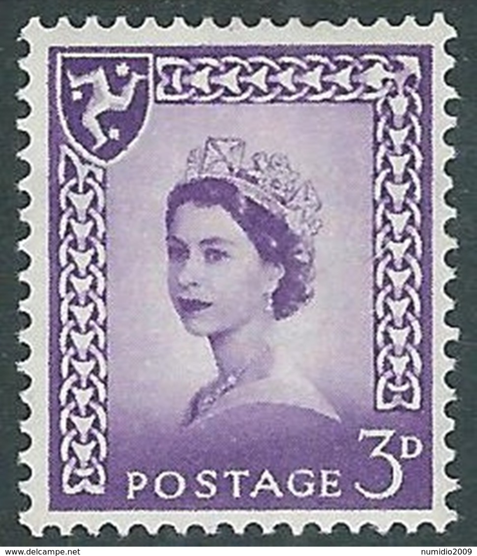 1958-68 GREAT BRITAIN REGIONAL ISSUES ISLE OF MAN 2 MH * - RC38-2 - Ohne Zuordnung