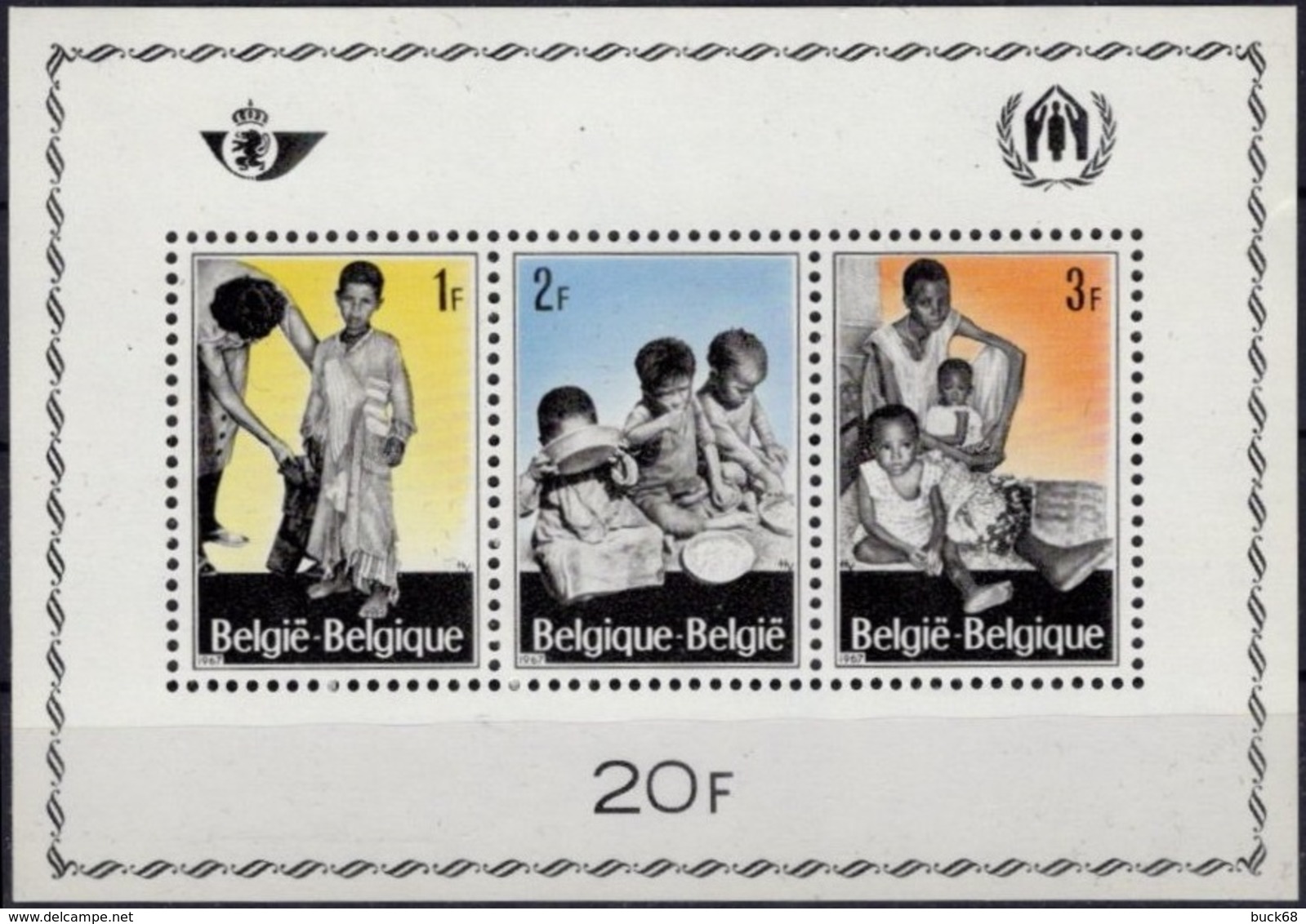 BELGIQUE BELGIEN Bloc 43 ** MNH Campagne En Faveur Des Réfugiés Refugees Fluchtlinge 1947 [GR] - 1924-1960