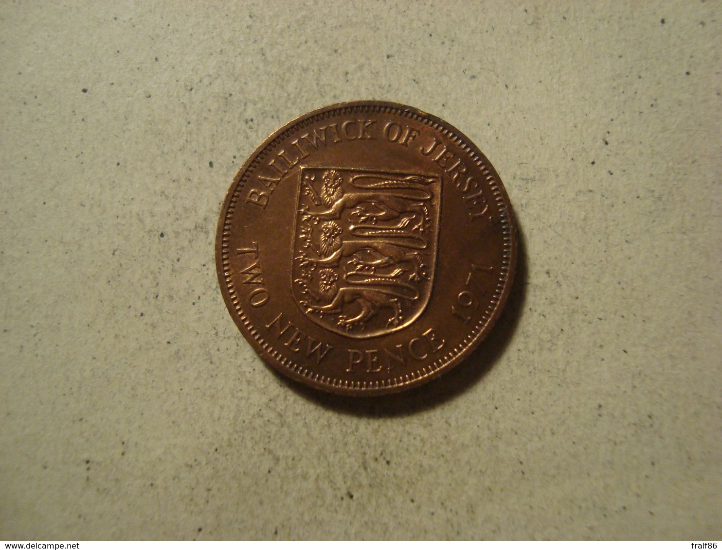 MONNAIE JERSEY 2 NEW PENCE 1971 - Jersey