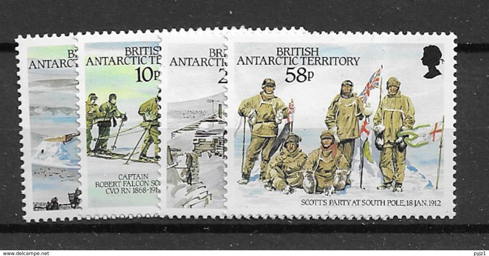 1987 MNH British Antactic Territory, Mi 140-43, Postfris** - Unused Stamps