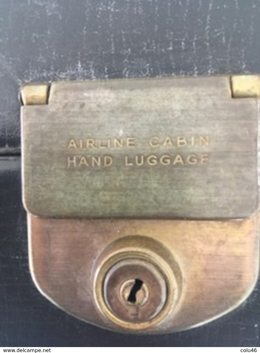 Rare Bagage Cabine Flight Case ? SABENA Années 60 Valise Valisette Noire V.I.P. Koffer Koffertje - Badges D'équipage