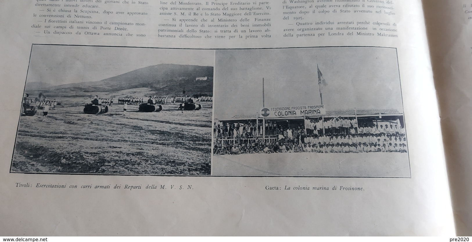 LA FESTA 1928 BRUNATE COMO TIVOLI GAETA CARRARA - Autres & Non Classés