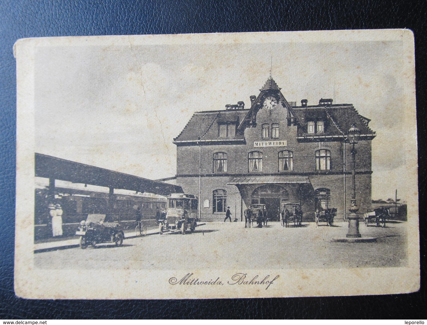 AK MITTWEIDA Bahnhof 1919  //////  D*44150 - Mittweida