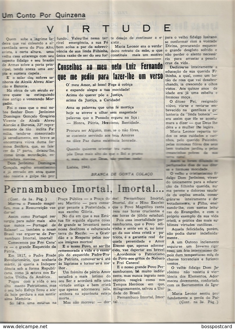 Recife - Pernambuco - Jornal Frei Caneca Nº 1 - Imprensa - Brasil - Allgemeine Literatur