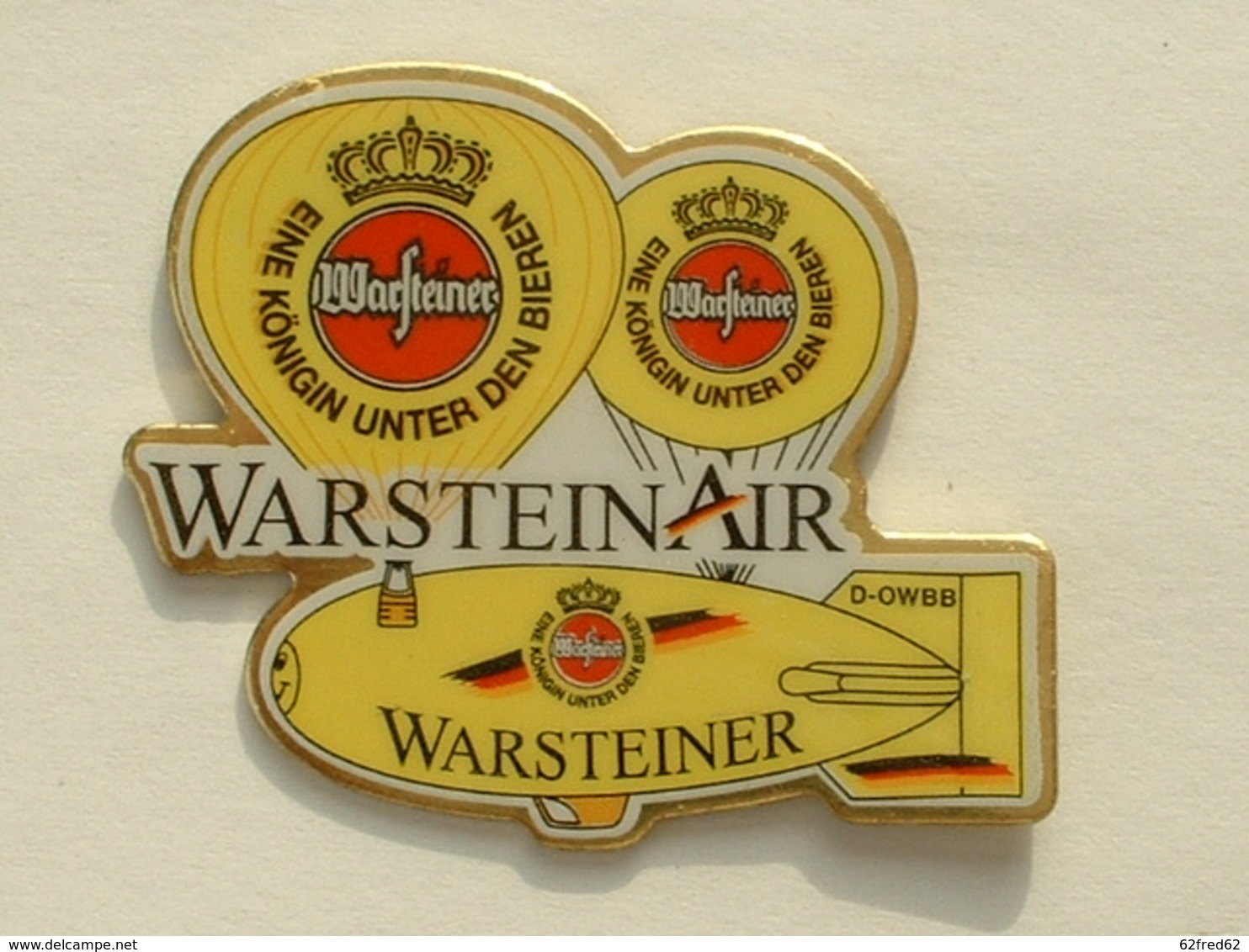 PIN'S MONTGOLFIERE - DIRIGEABLE - ZEPPELIN - BIERE WARSTEINER - Fesselballons