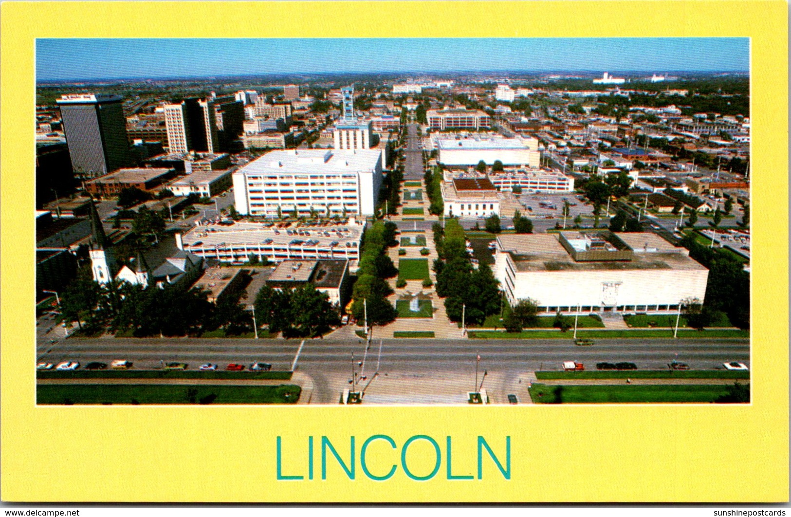 Nebraska Lincoln View From Tower Of The State Capitol - Lincoln