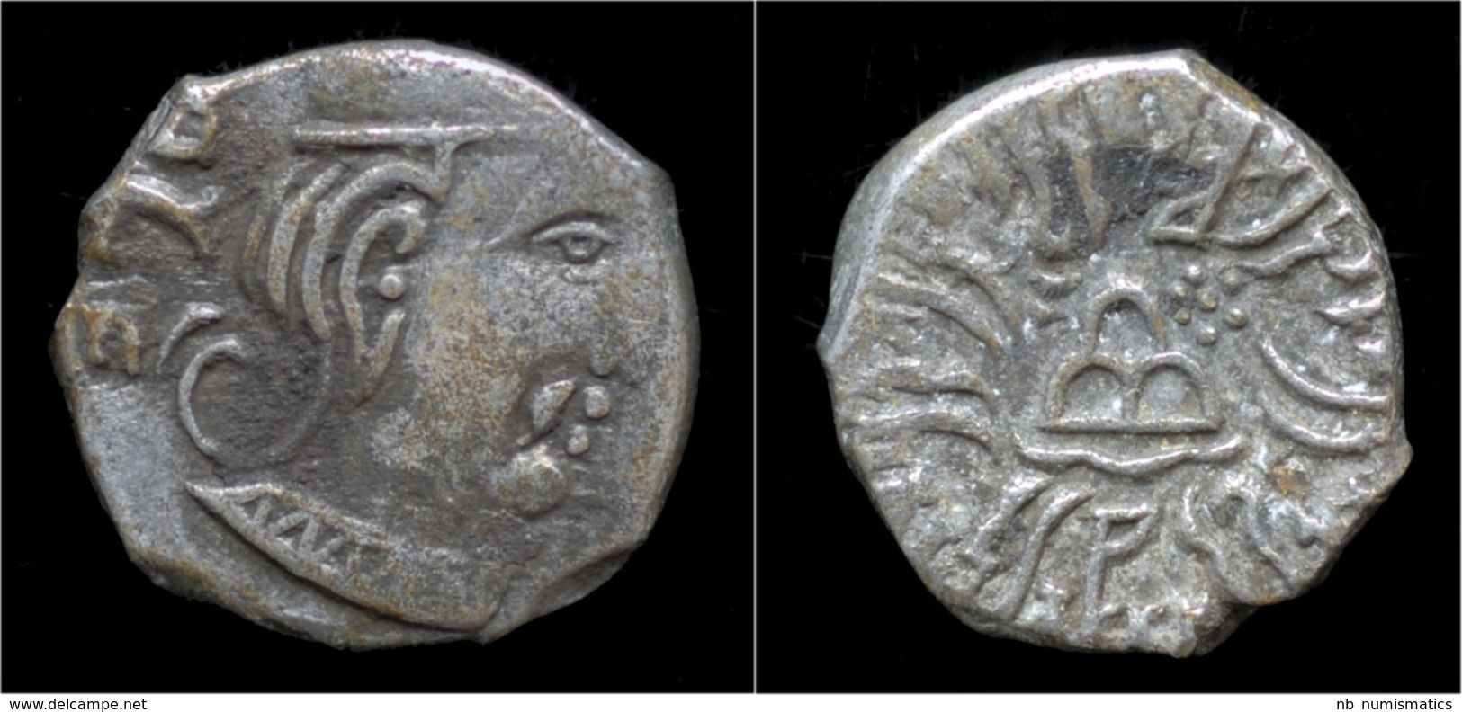 India Western Satraps King Rudrasena III AR Drachm - Indian