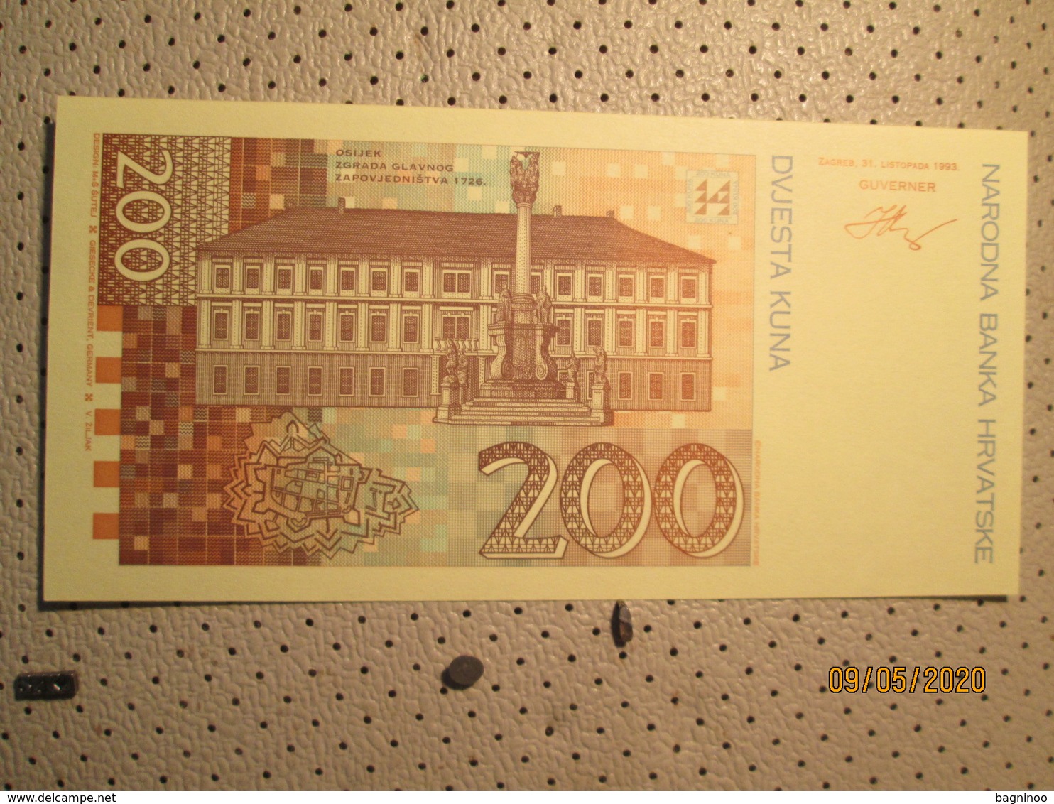 CROATIA 200 KUNA TEST NOTES 2 PCS - Croacia