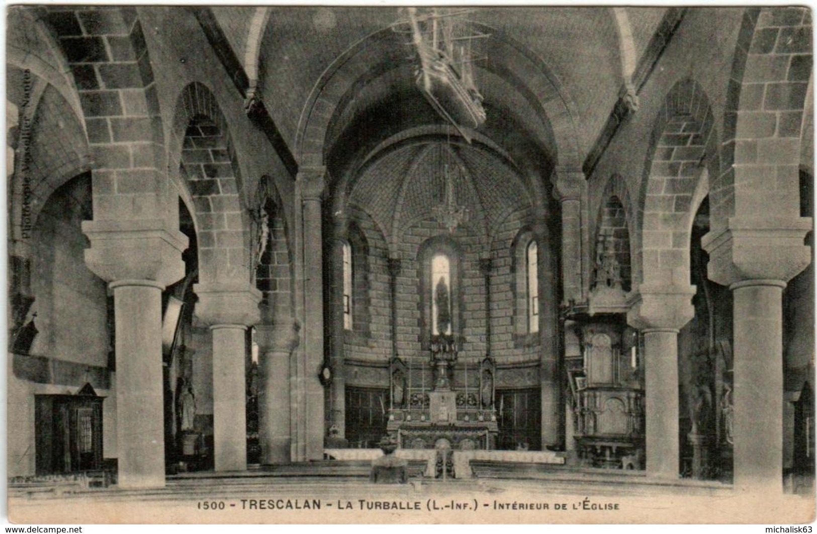 51gk 540 CPA - TRESCALAN - LA TURBALLE - INTERIEUR DE L'EGLISE - Andere & Zonder Classificatie