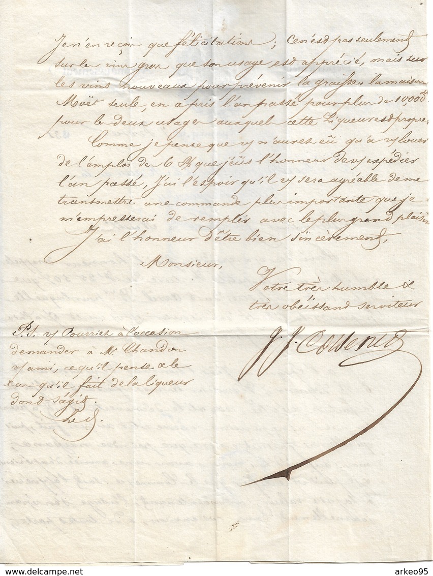 Lettre Du Maire D'Epernay, 7/2/1831 Avec Bel En-tête - Historical Documents