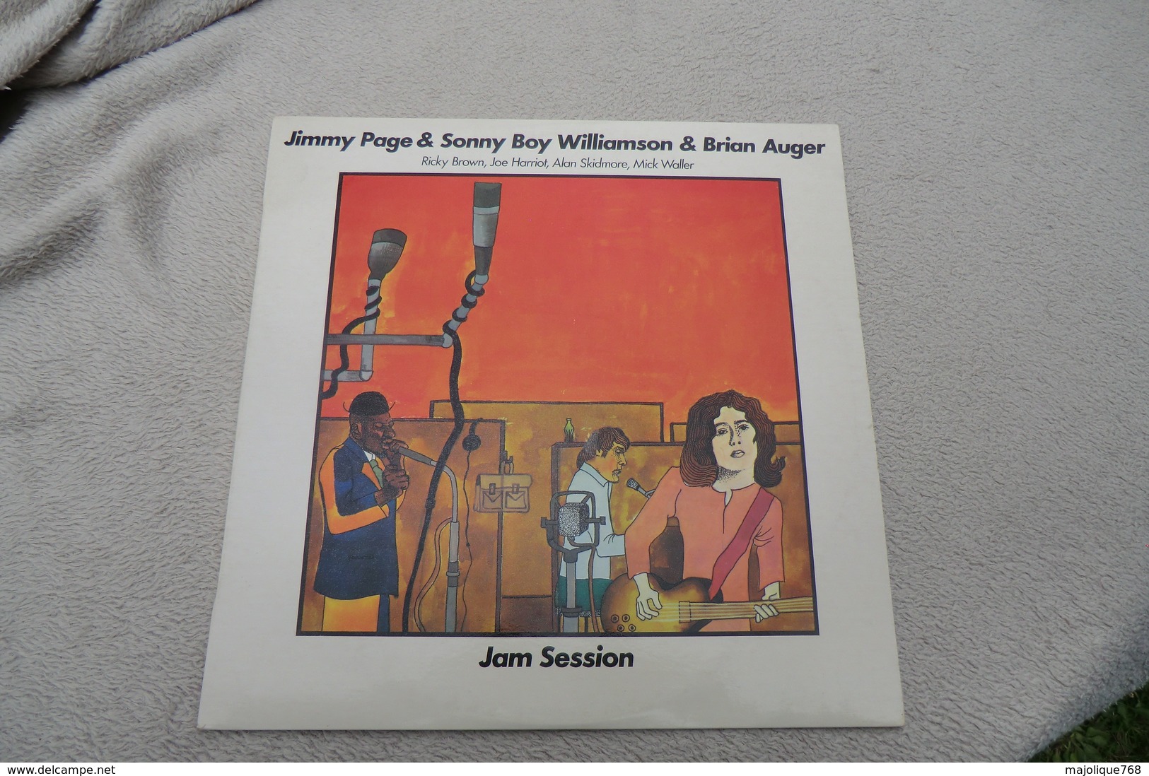 Jam Session - Jimmy Pages & Sonny Boy Williamson & Brian Auger - Charly Records CR 3000.011 B -  Réédition 1976 - Blues