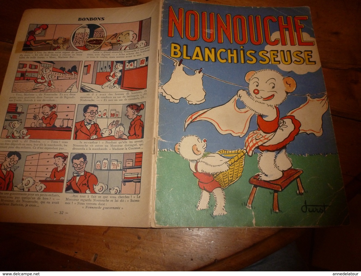 1953 NOUNOUCHE Blanchisseuse,   Texte Et Dessins De DURST - Sammlungen