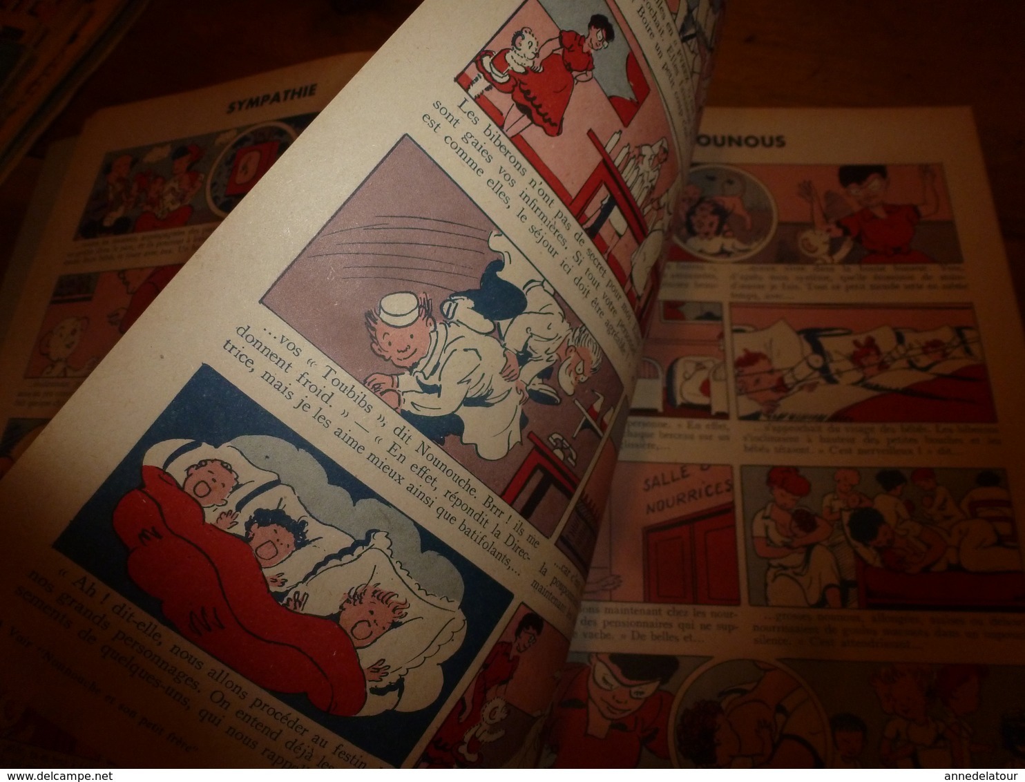 1954 NOUNOUCHE  à la pouponnière,   texte et dessins de DURST