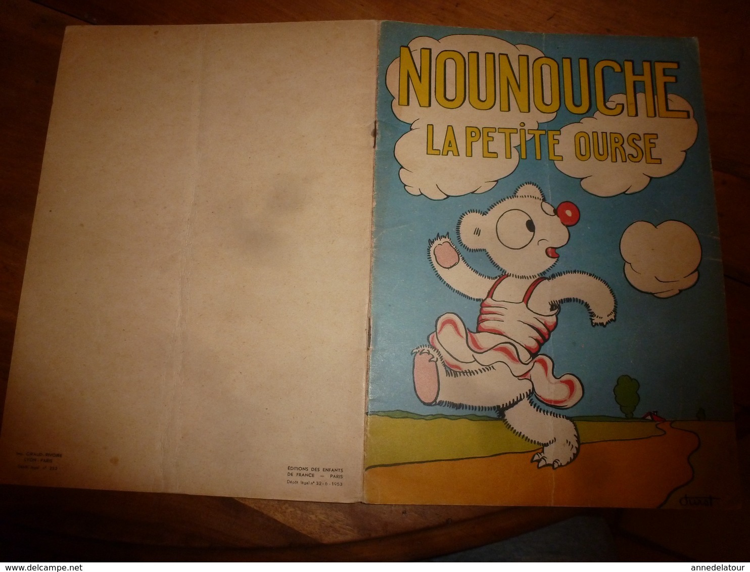 1953 NOUNOUCHE La Petite Ourse,   Texte Et Dessins De DURST - Collections