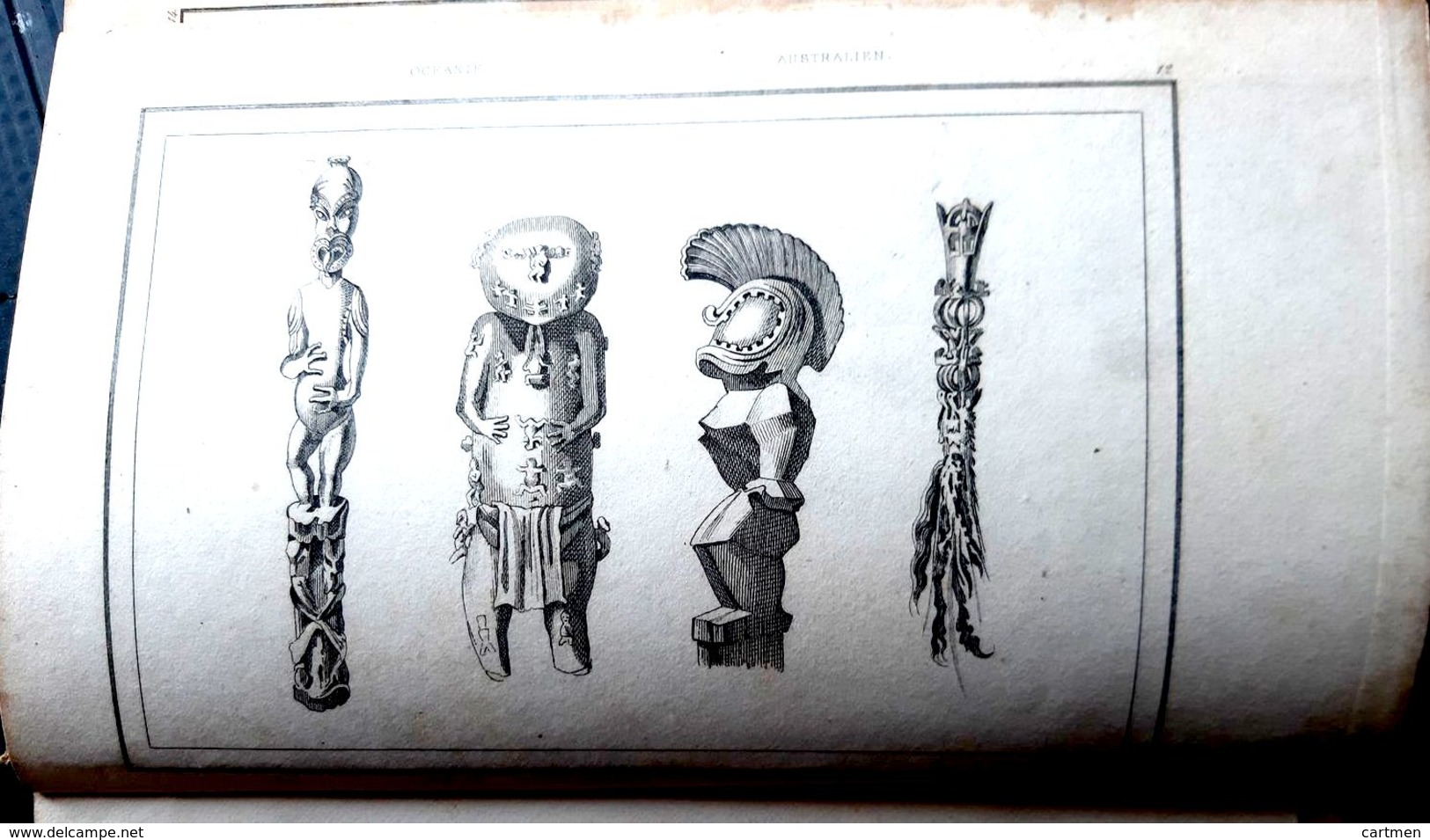 OCEANIE AUSTRALIE JAVA TIMOR PHILIPINES RECUEIL DE 100 GRAVURES + 2 CARTES 1836  PAYS  ETHNOLOGIE ART PRIMITIF - 1701-1800