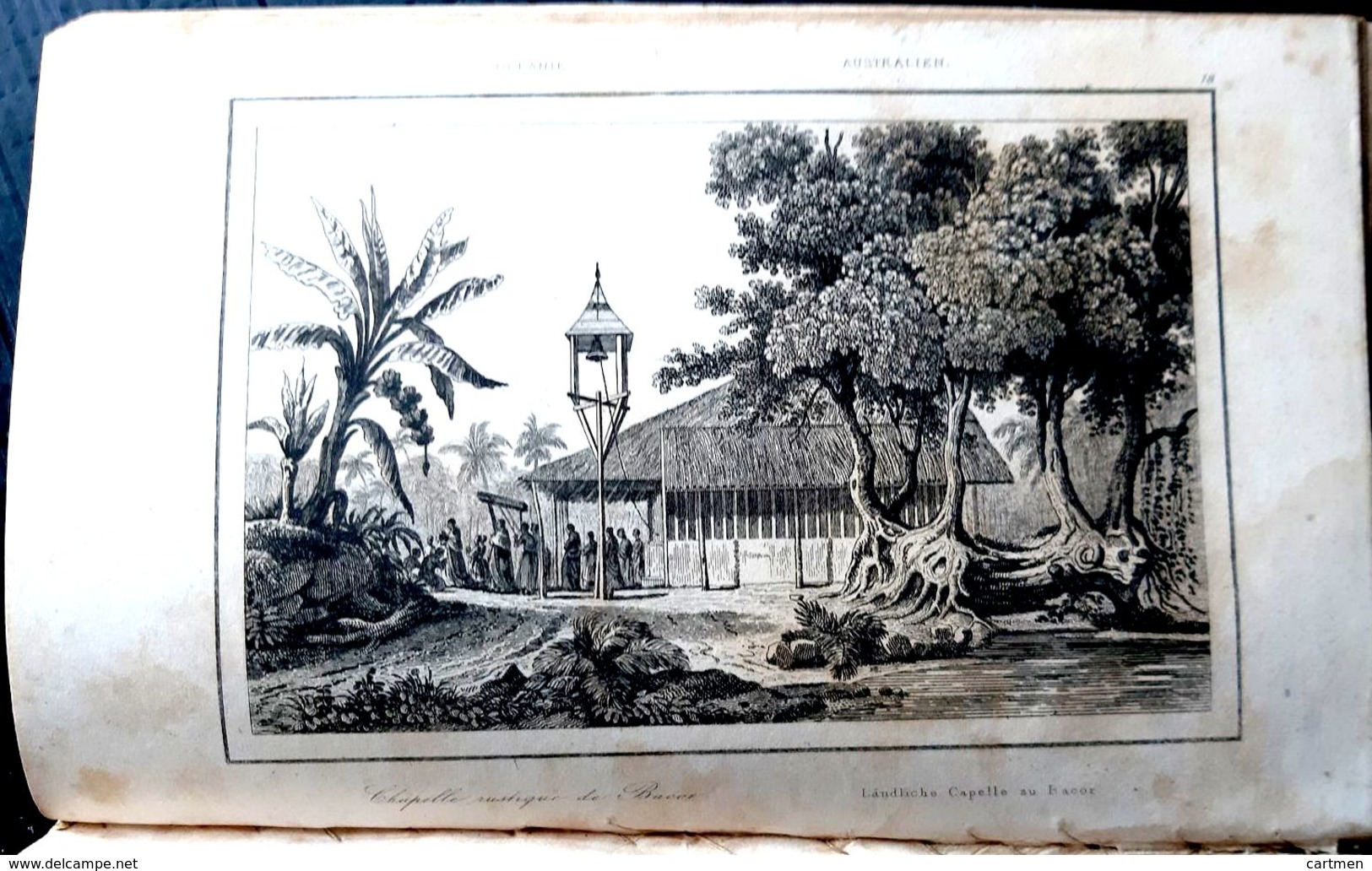 OCEANIE AUSTRALIE JAVA TIMOR PHILIPINES RECUEIL DE 100 GRAVURES + 2 CARTES 1836  PAYS  ETHNOLOGIE ART PRIMITIF