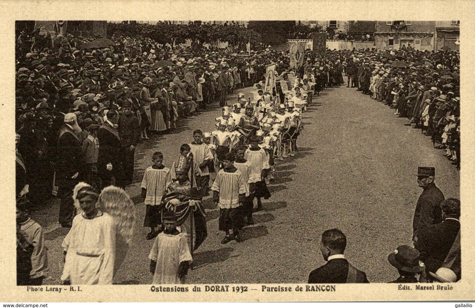 OSTENSIONS DU DORAT 1932 PAROISSE DE RANCON - Le Dorat