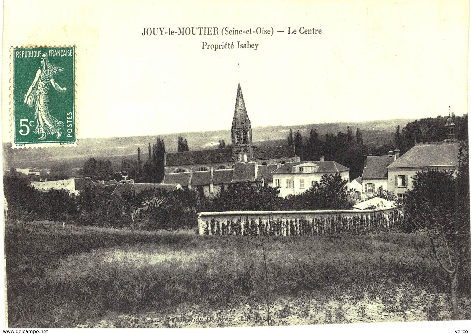 Carte Postale ANCIENNE De   JOUY Le MOUTIER - Le Centre - Jouy Le Moutier