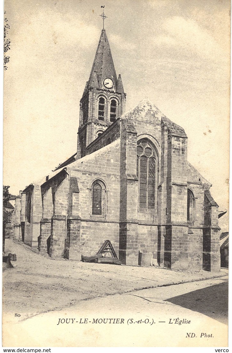 Carte Postale ANCIENNE De   JOUY Le MOUTIER - Eglise - Jouy Le Moutier