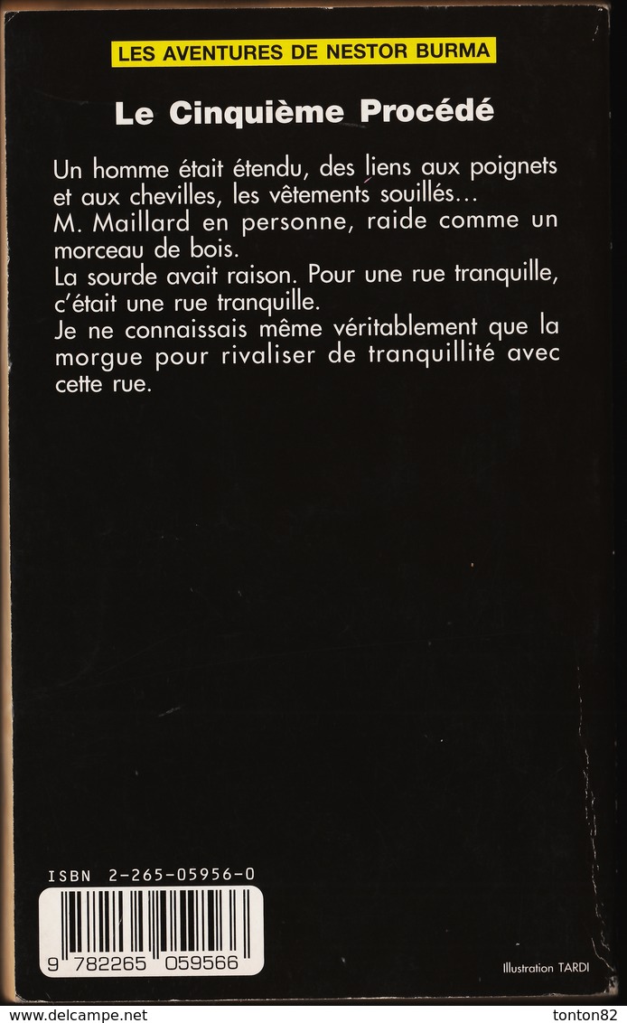 Léo Malet - Le Cinquième Procédé - ( Le Aventures De Nestor Burma ) - Fleuve Noir - N° 5 - ( 1966 ) . - Leo Malet