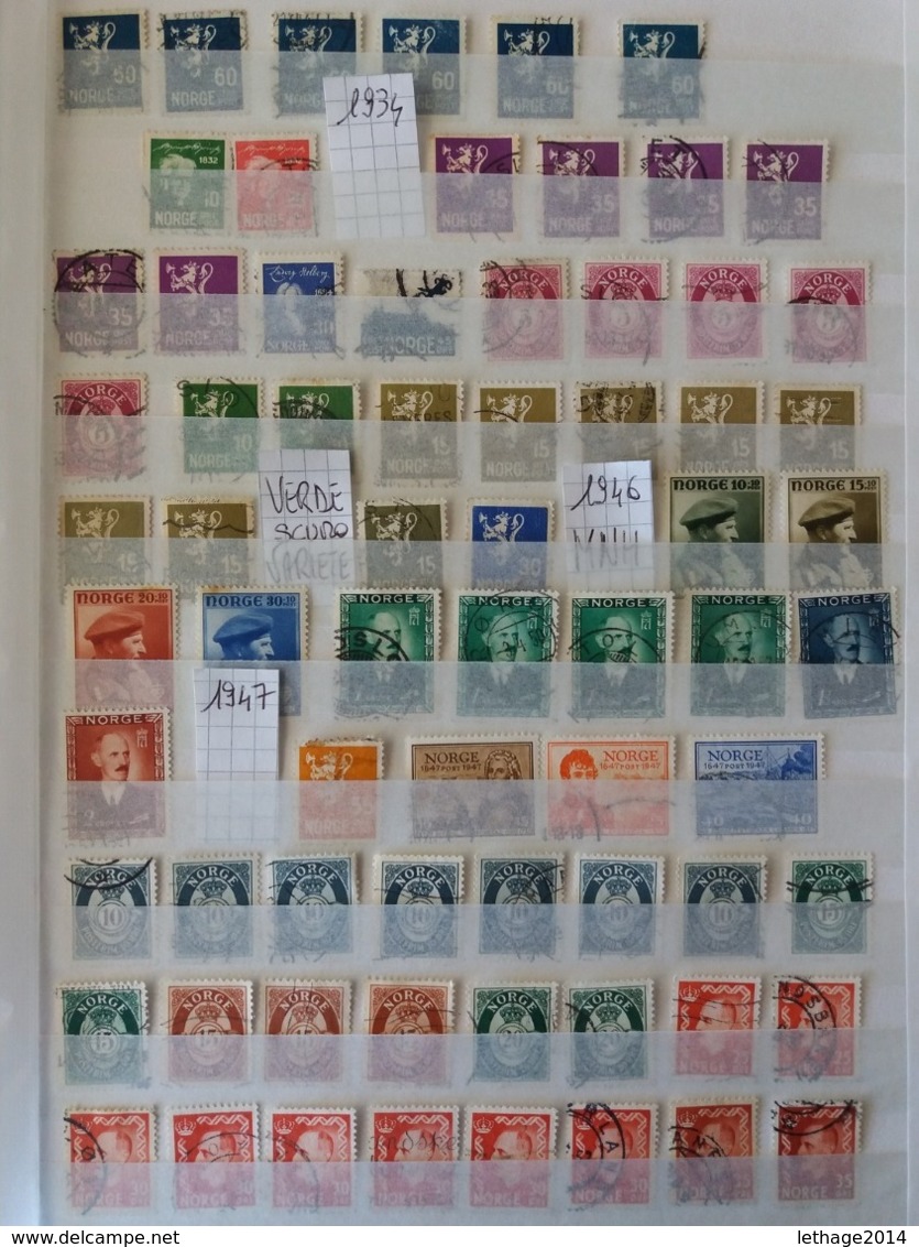 NORVEGIA NORGE NORWAY FROM 1863 BIG STOCK LOT STAMPS + 12 PHOTO