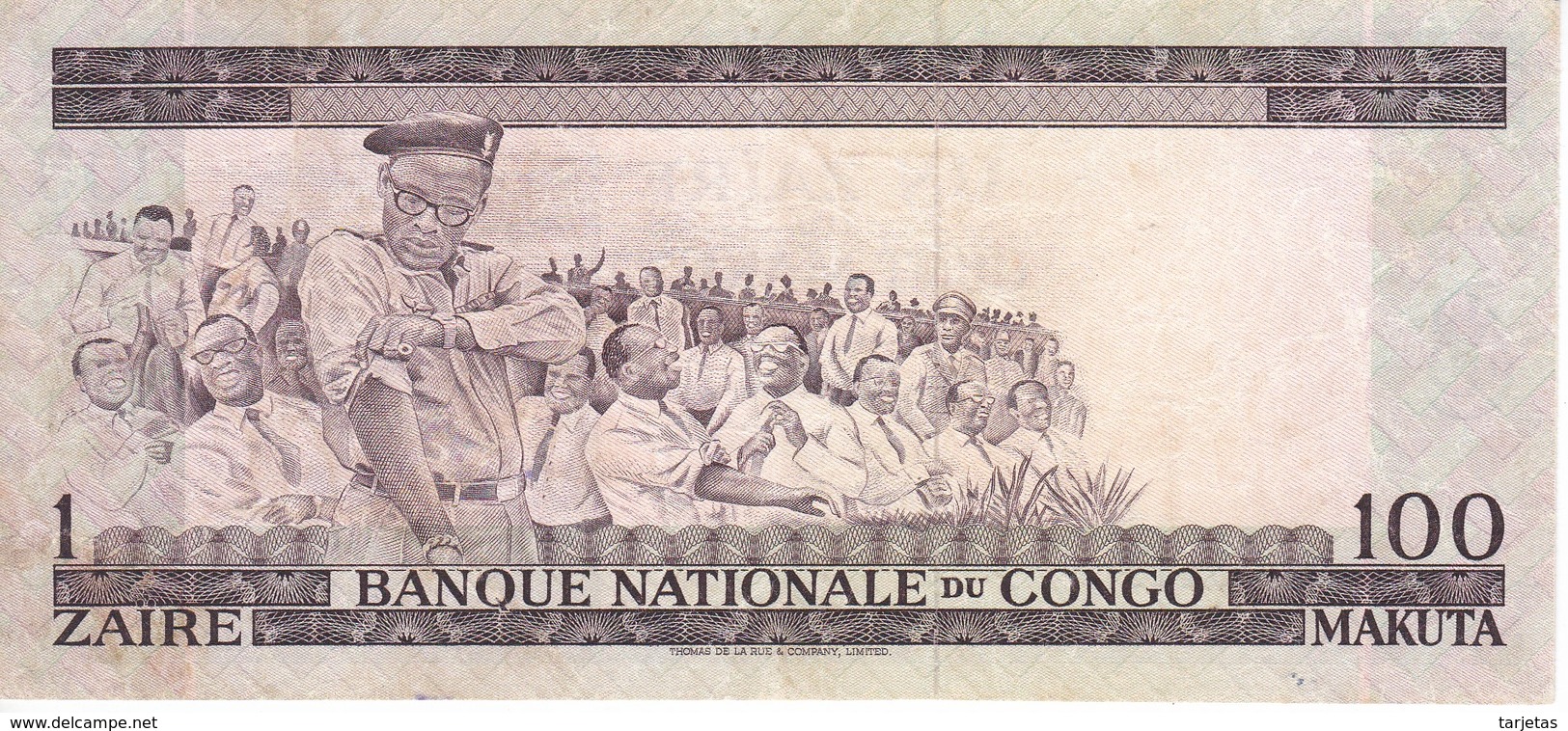 BILLETE DE EL CONGO DE 100 MAKUTA DEL AÑO 1967 (BANKNOTE) - République Démocratique Du Congo & Zaïre