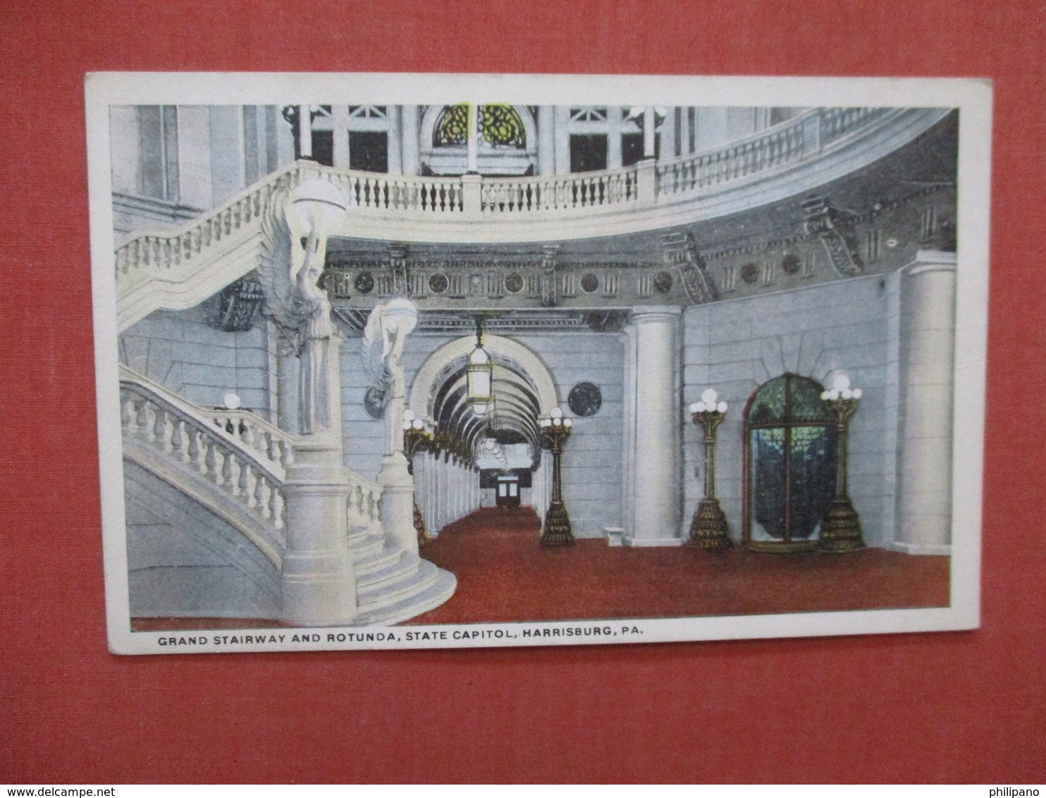 Grand Stairway & Rotunda   State Capitol  Pennsylvania > Harrisburg Ref 4044 - Harrisburg