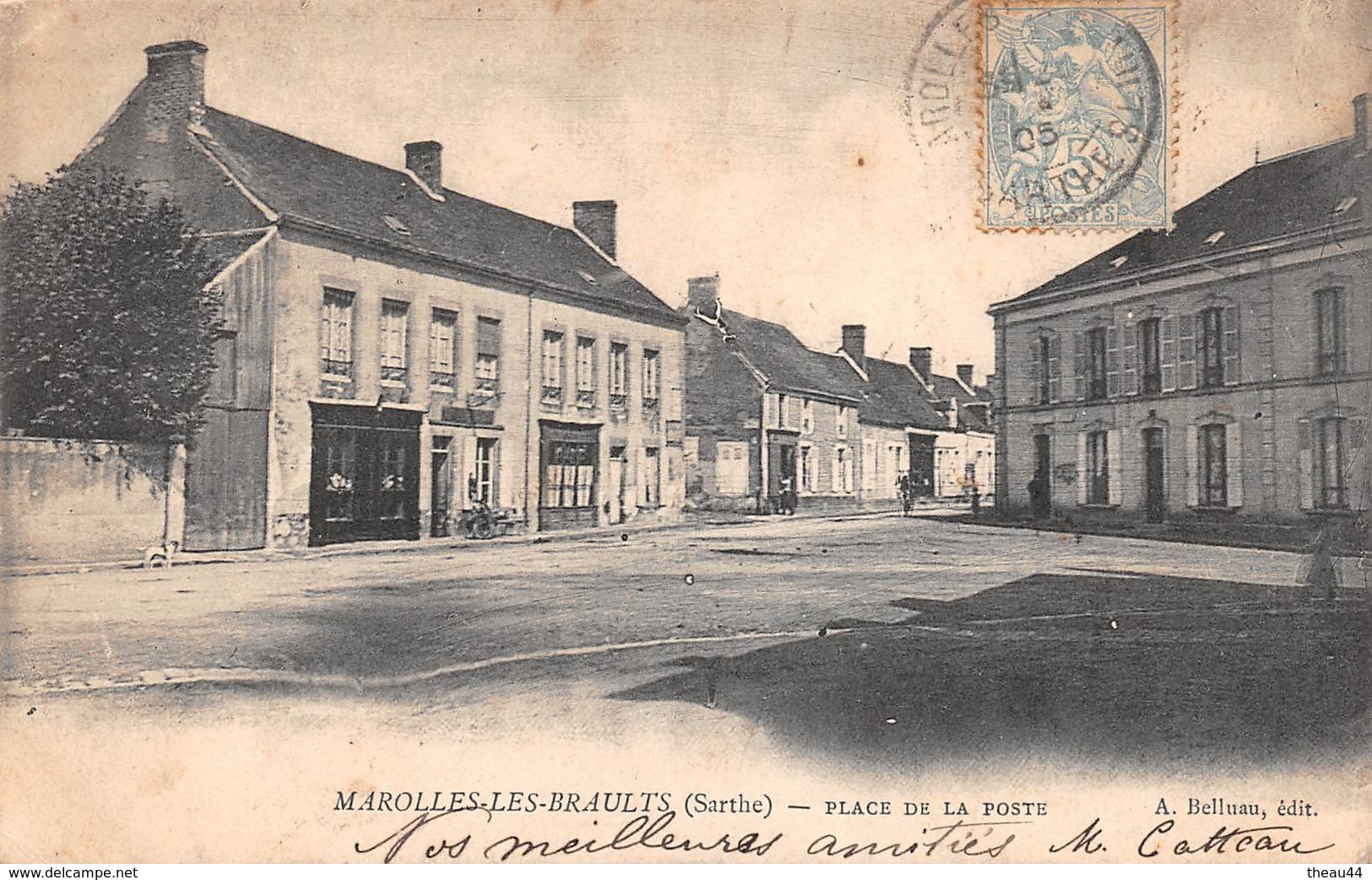 ¤¤   -   MAROLLES-les-BRAULTS    -  Place De La Poste     -  ¤¤ - Marolles