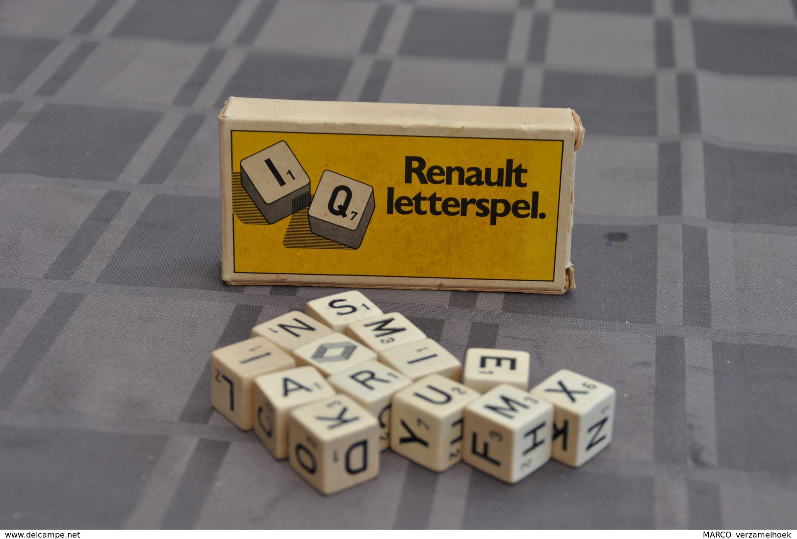 RENAULT Letterspel Auto's Met I.Q. 3x Spel-jeu-spiel-game (old) - Denk- Und Knobelspiele