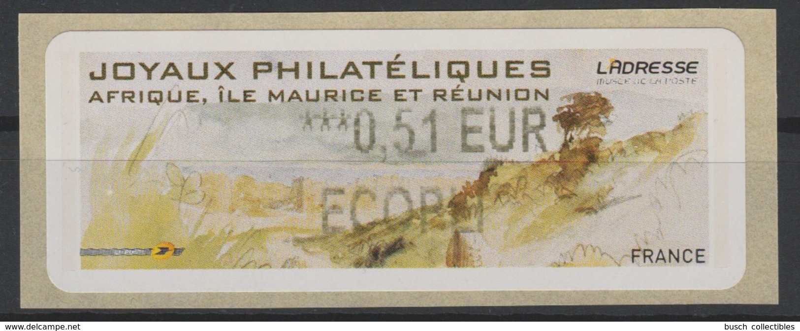 France 2010 Vignette ATM LISA Joyaux Philatéliques 0,51 ECOPLI France Neuve ** RARE - 2010-... Illustrated Franking Labels