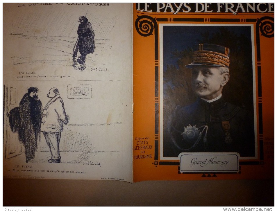 1915 JOURNAL De GUERRE(Le Pays De France):Spahis;Haïdar-Pacha;San-Stefano;Ploufragan;St-Barnabé;SOUS-MARIN;Lick;Gerdauen - Francés