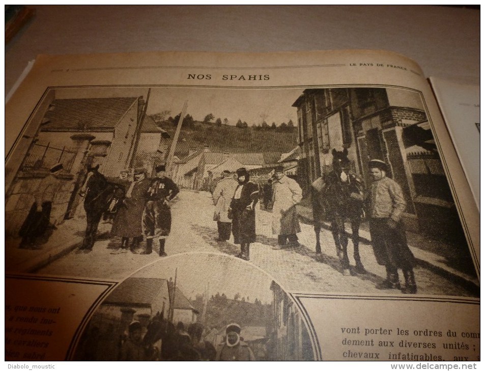 1915 JOURNAL De GUERRE(Le Pays De France):Spahis;Haïdar-Pacha;San-Stefano;Ploufragan;St-Barnabé;SOUS-MARIN;Lick;Gerdauen - Francese