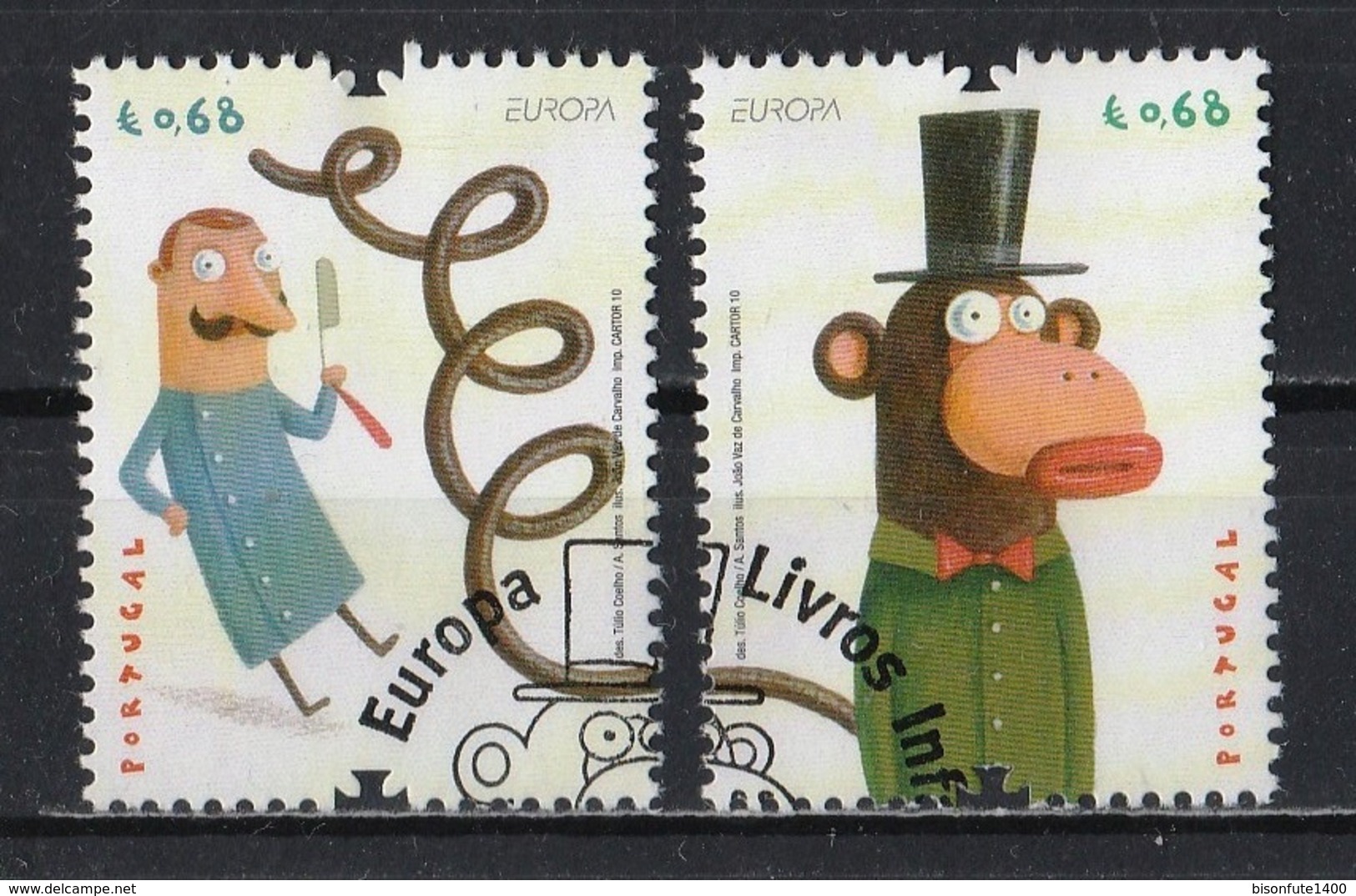 Portugal 2010 : Timbres Yvert & Tellier N° 3488 - 3489 - 3494 - 3495 - 3496 - 3497 - 3498 Et 3499 Oblitérés. - Oblitérés