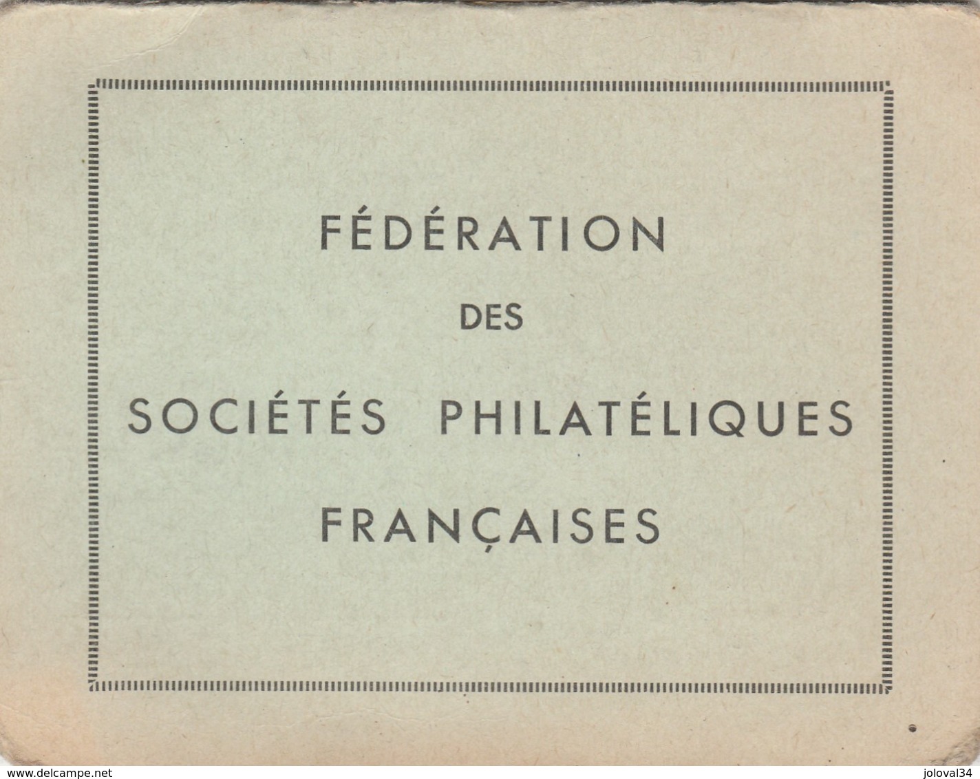 Fédération Sociétés Philatéliques Française Carte Fédérale ECF TOULOUSE 2 Timbres Vignettes Neufs Non Collés 1965 1966 - Otros & Sin Clasificación