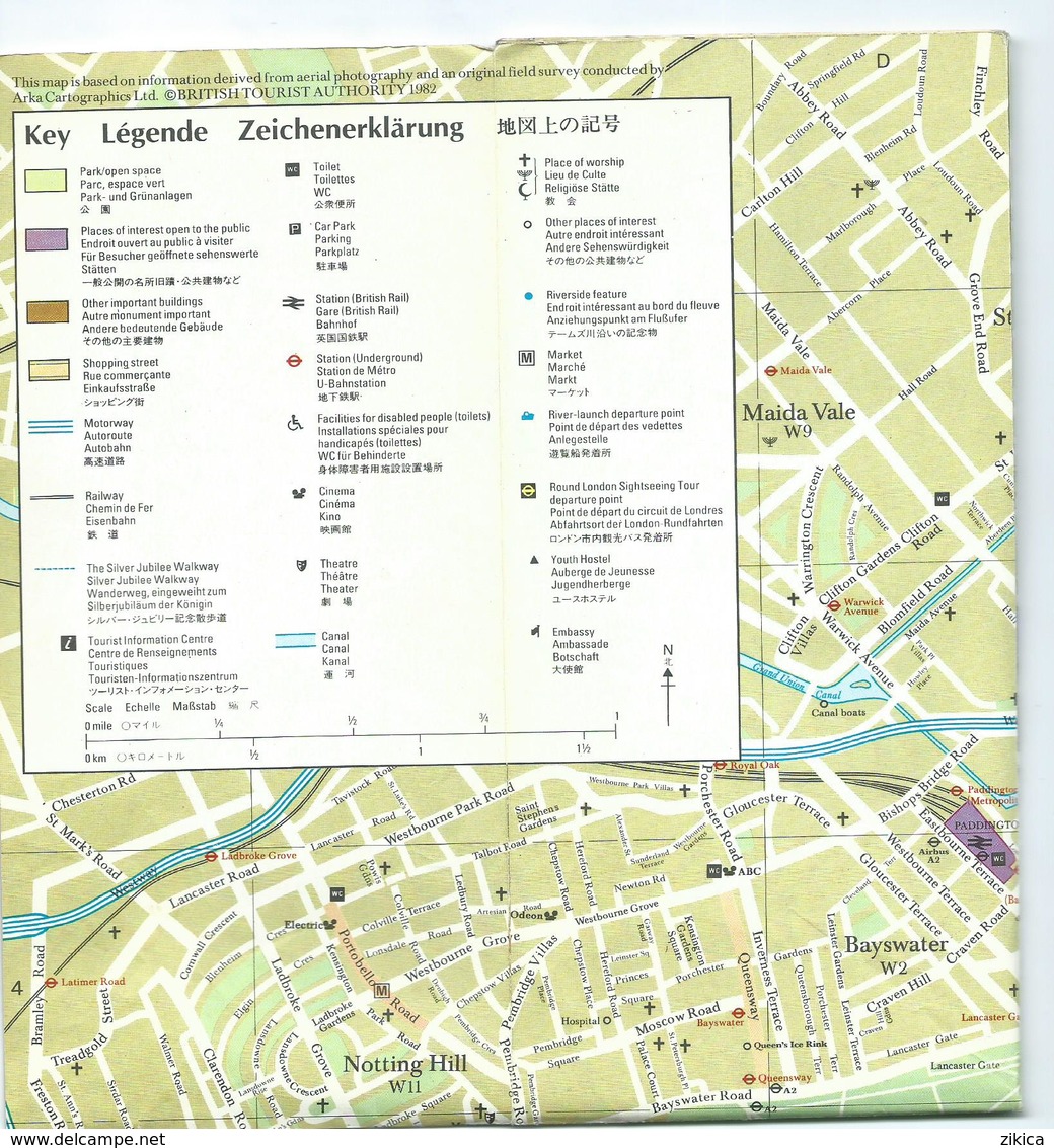 Maps > United Kingdom 1982 - Britain Carte De Londres,London - Autres & Non Classés