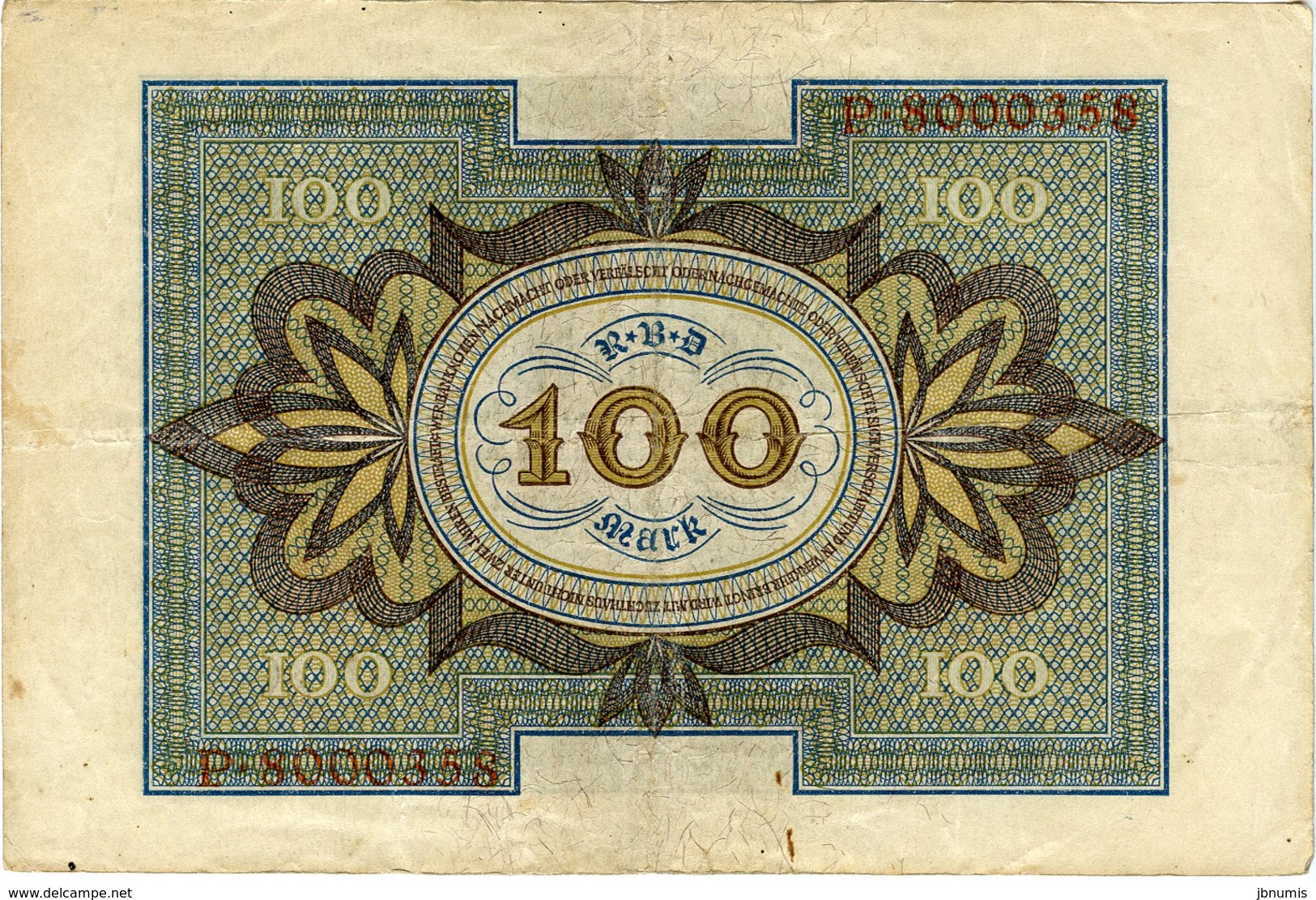 Allemagne Germany 100 Mark 1 November 1920 7 Chiffres P69a - 100 Mark