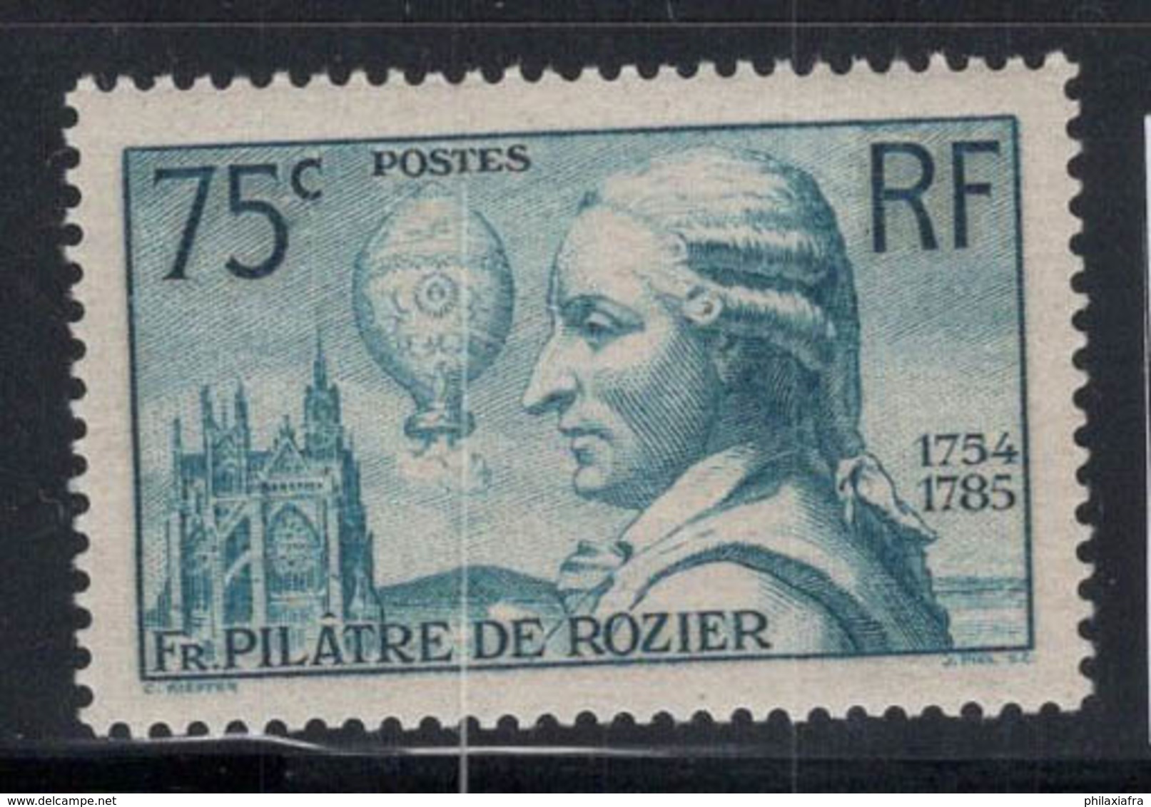 France 1936 Yv. 313 Neuf * 100% 75 C, Célébrités - Neufs