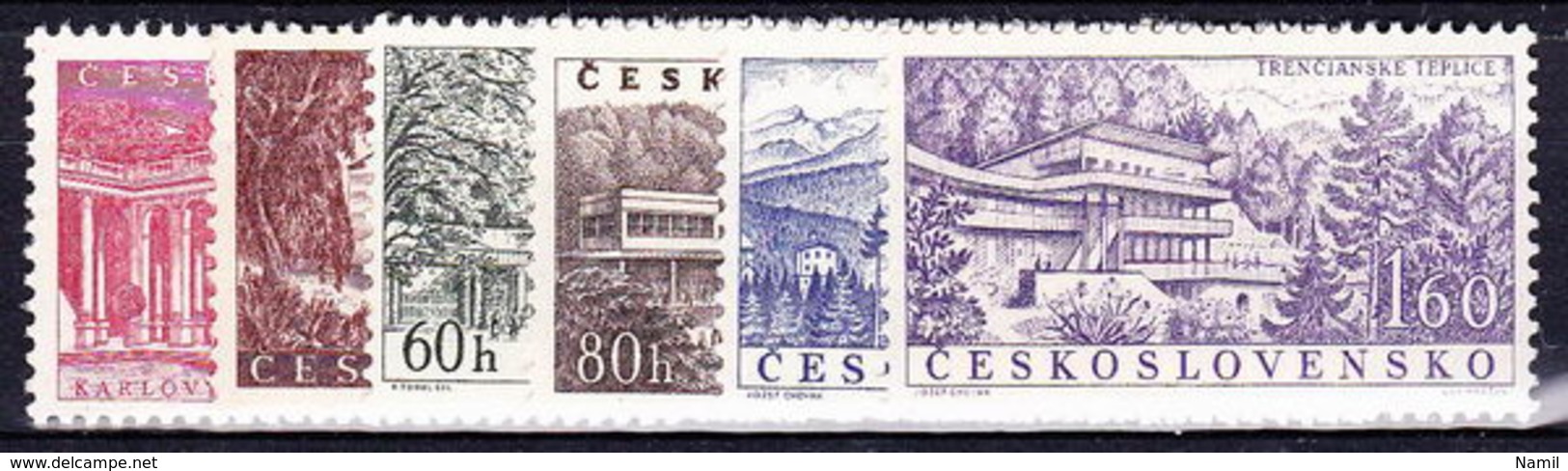 ** Tchécoslovaquie 1958 Mi 1085-90 (Yv 969-74, (MNH) - Unused Stamps