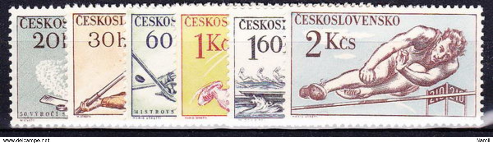 ** Tchécoslovaquie 1959 Mi 1116-21 (Yv 1001-6), (MNH) - Nuevos