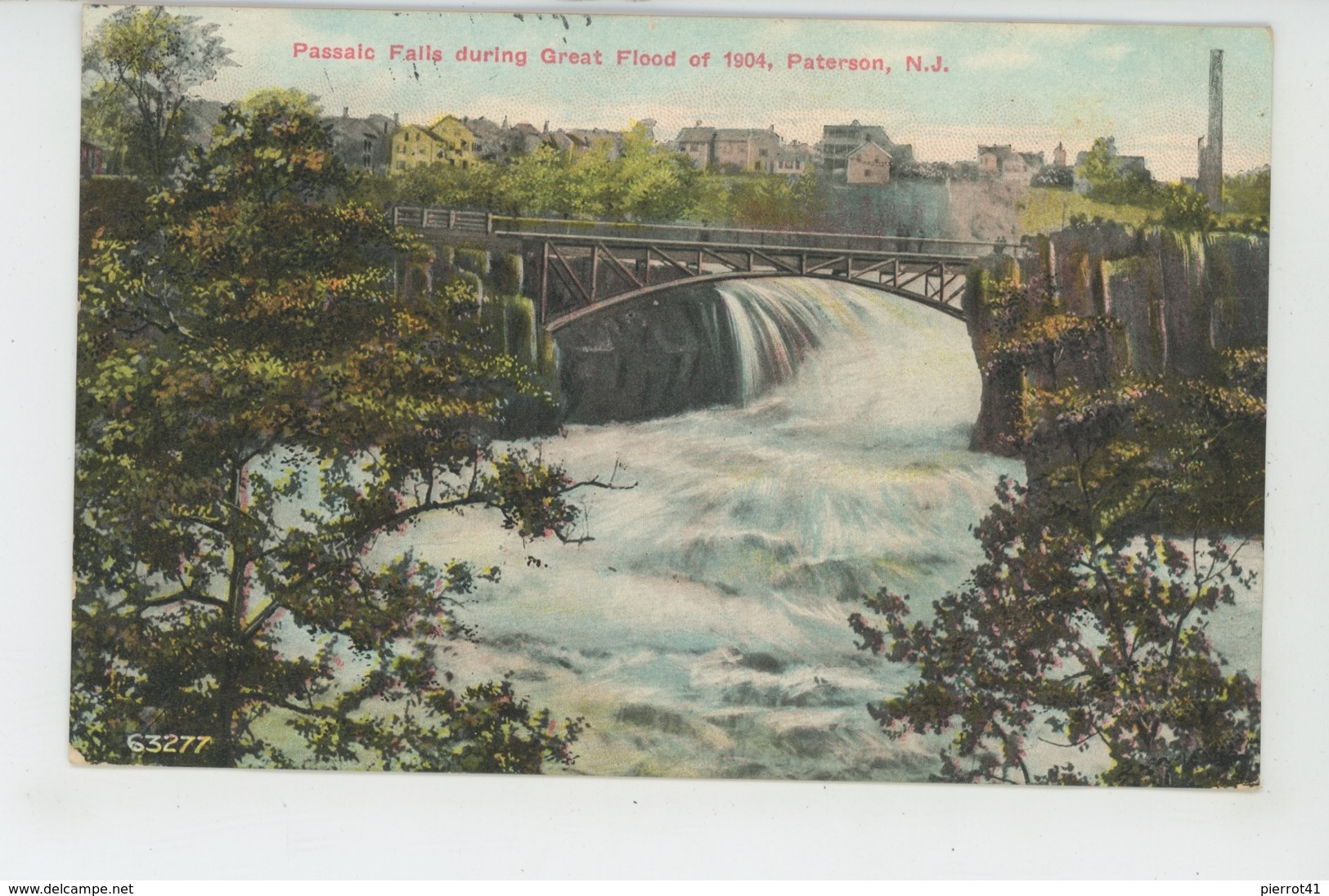 U.S.A. - NEW JERSEY - PATERSON - Passaic Falls During Great Flood Of 1904 - Paterson