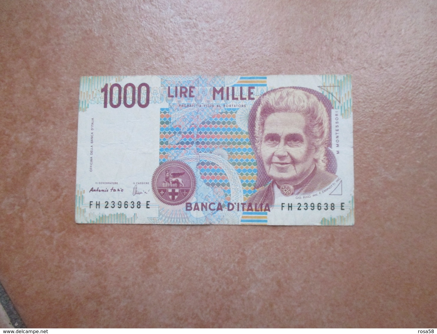 MILLE Lire M.Montessori  FH 239638 Buone Condizioni - 1.000 Lire