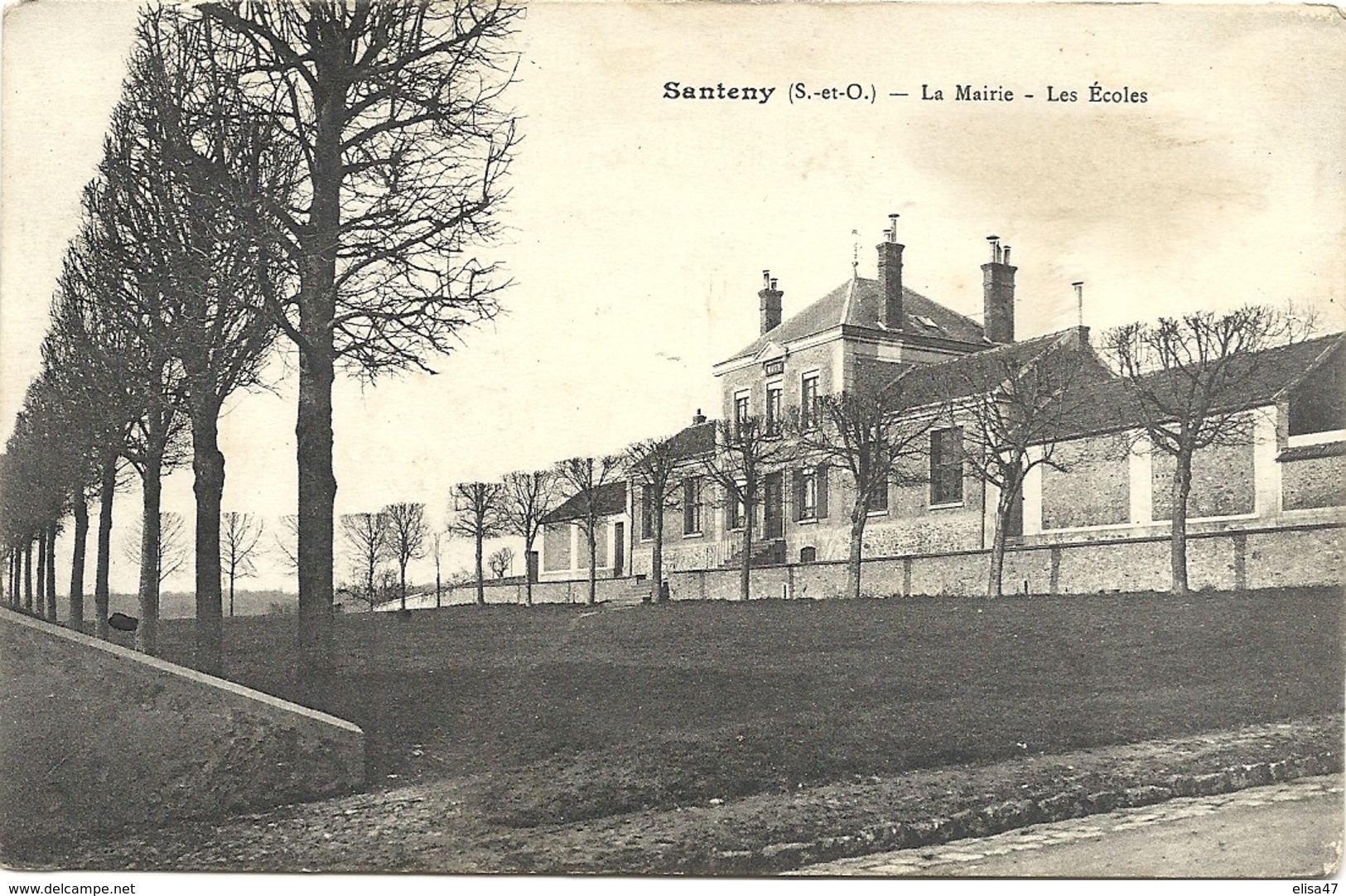 94  SENTNY   LA  MAIRIE  LES  ECOLES - Santeny