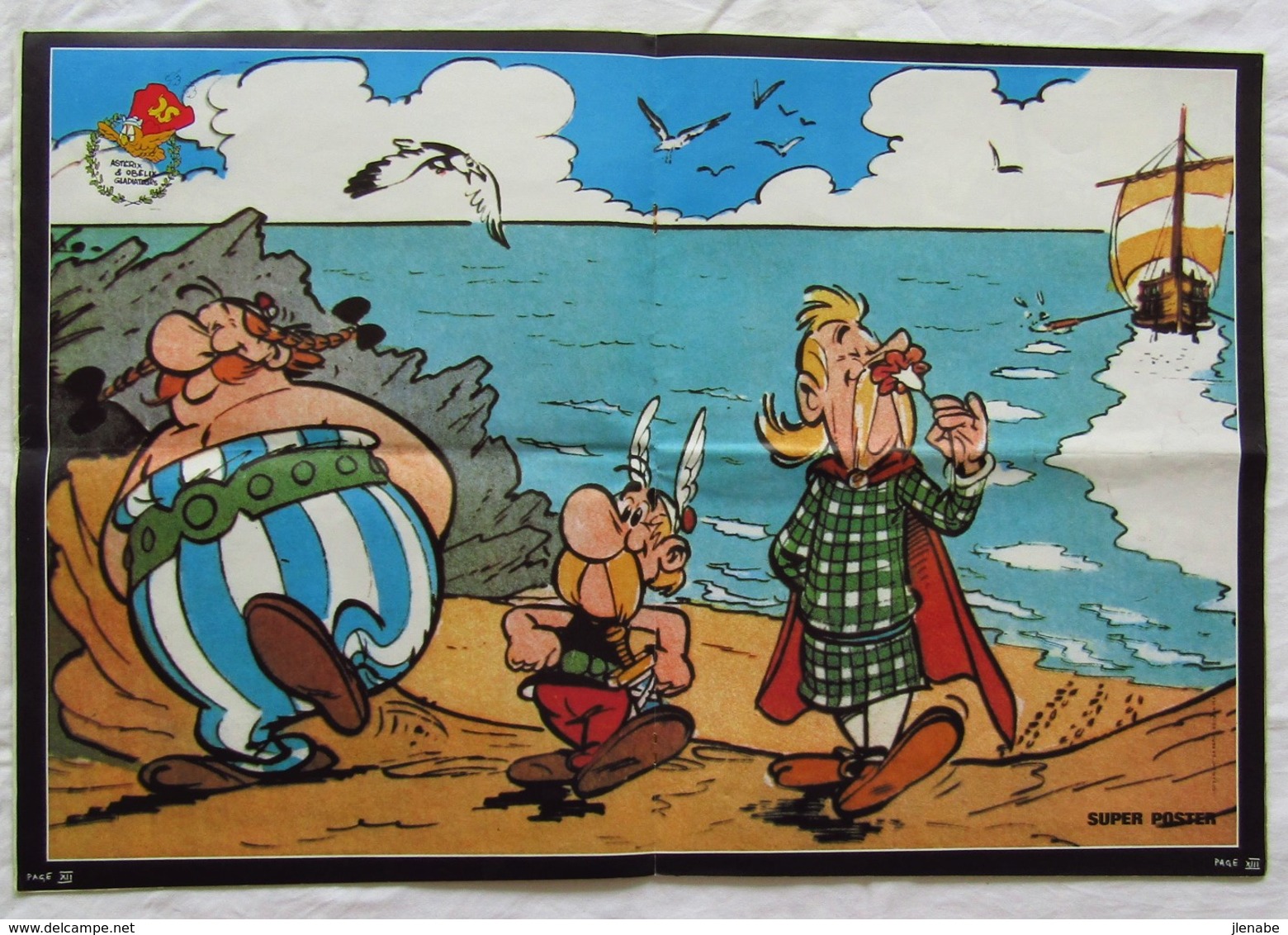 IL ETAIT UNE FOIS ASTERIX et OBELIX Grand recueil de 24 planches avec 13 posters